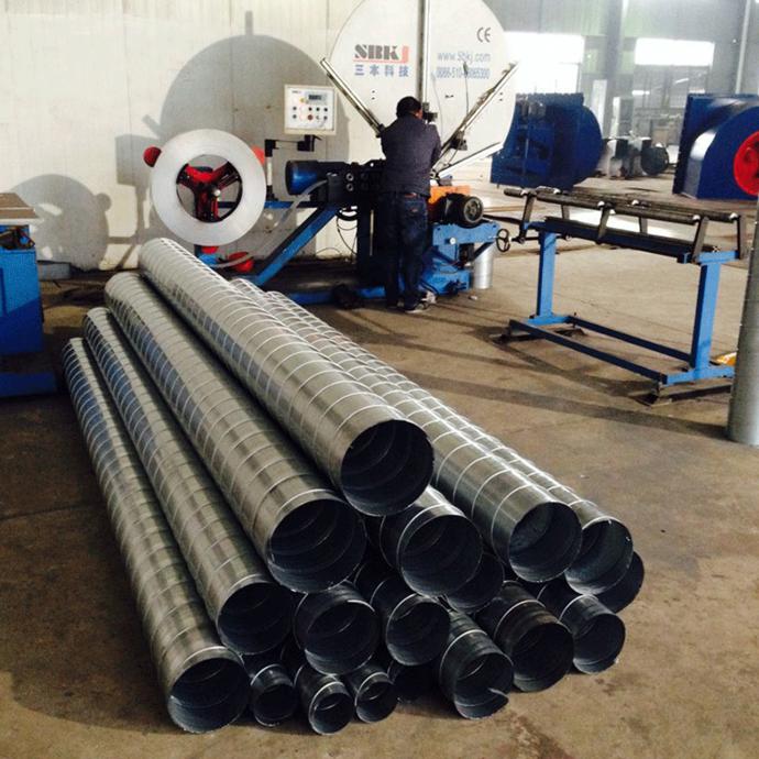 江蘇清風通用機械 專業螺旋風管廠家，鍍鋅風管直銷，高清細節圖與設備銷售一覽
